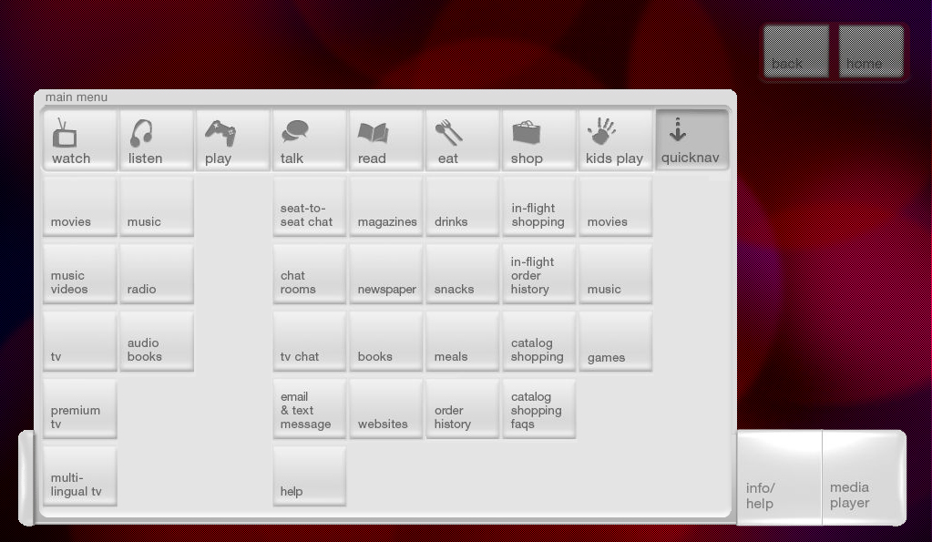 Red IFE seat to seat chat
